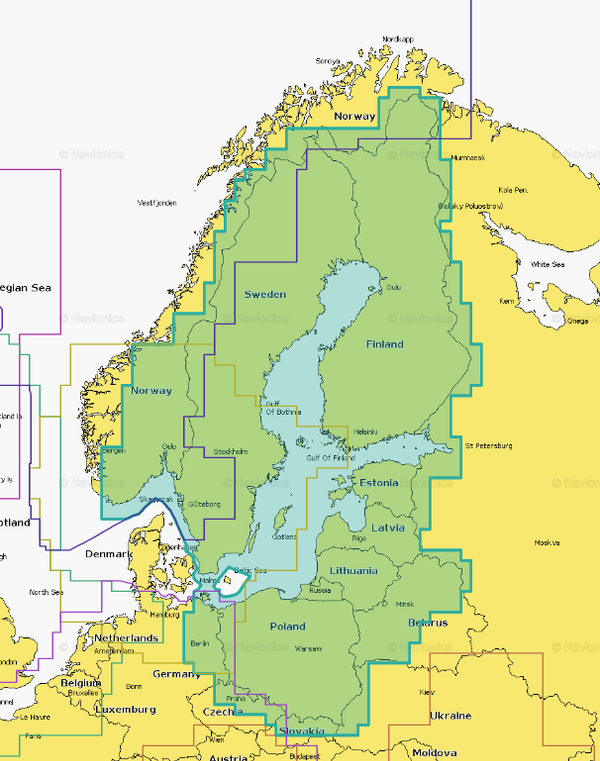 Navionics+ 44XG Baltic Sea
